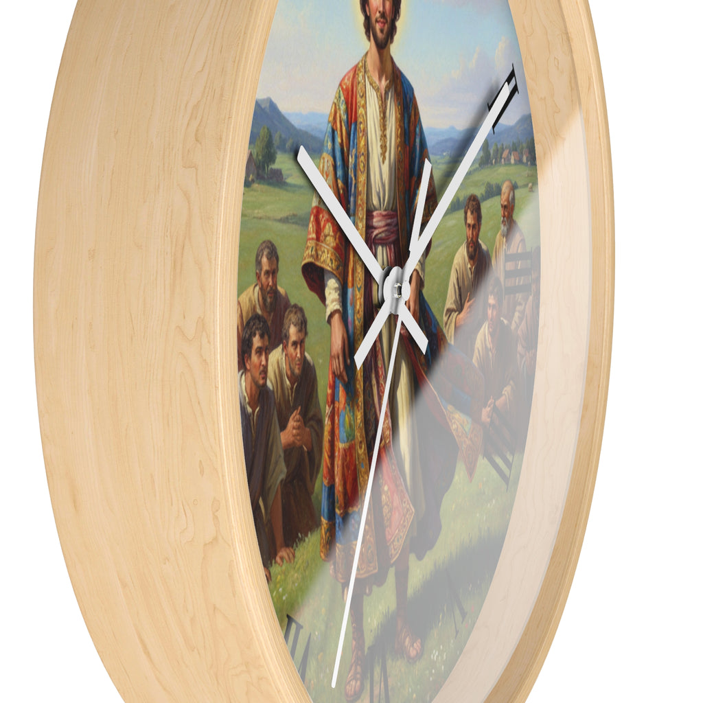 Bible Wall Clock Joseph Coat of Many Colors