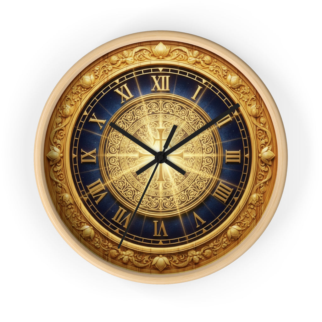 Biblical Holy Cross wall clock
