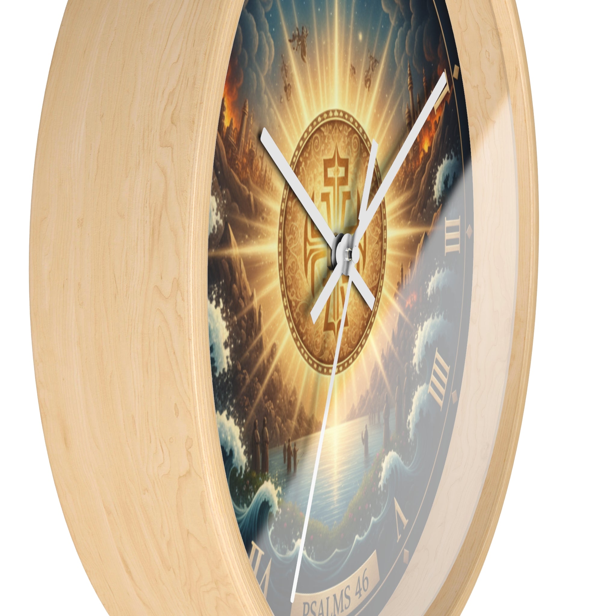 Bible Wall Clock - Psalms 46