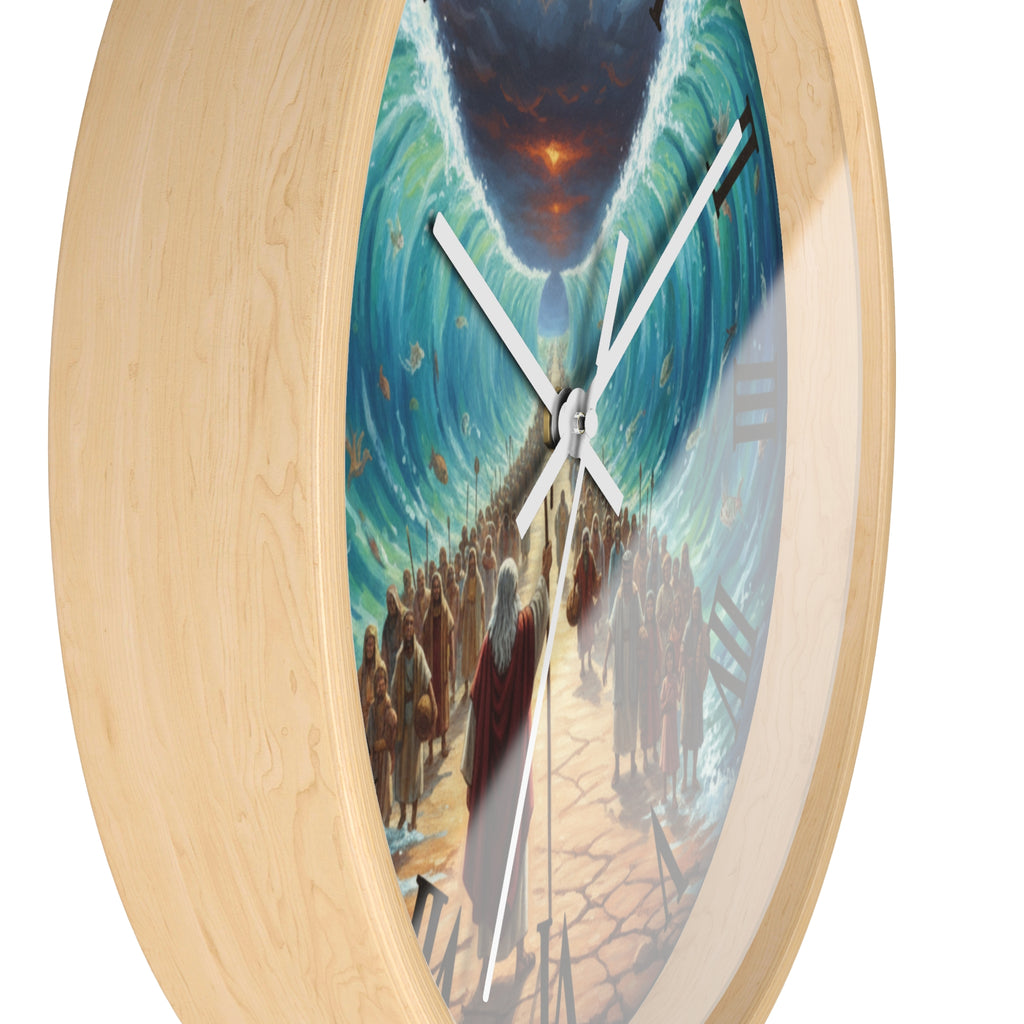 Moses Part the Red Sea Wall Clock