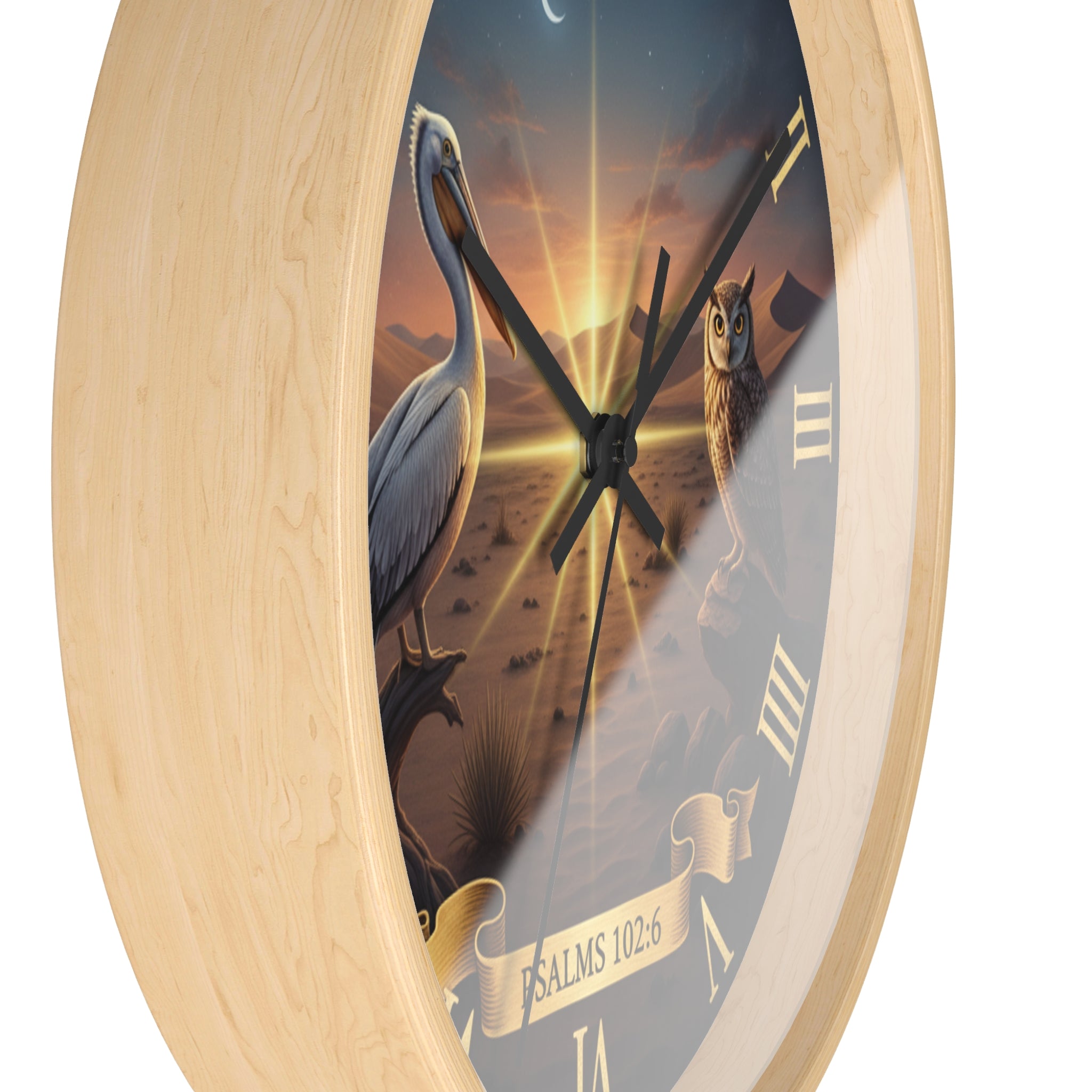 Bible Wall Clock - Psalms 102:6