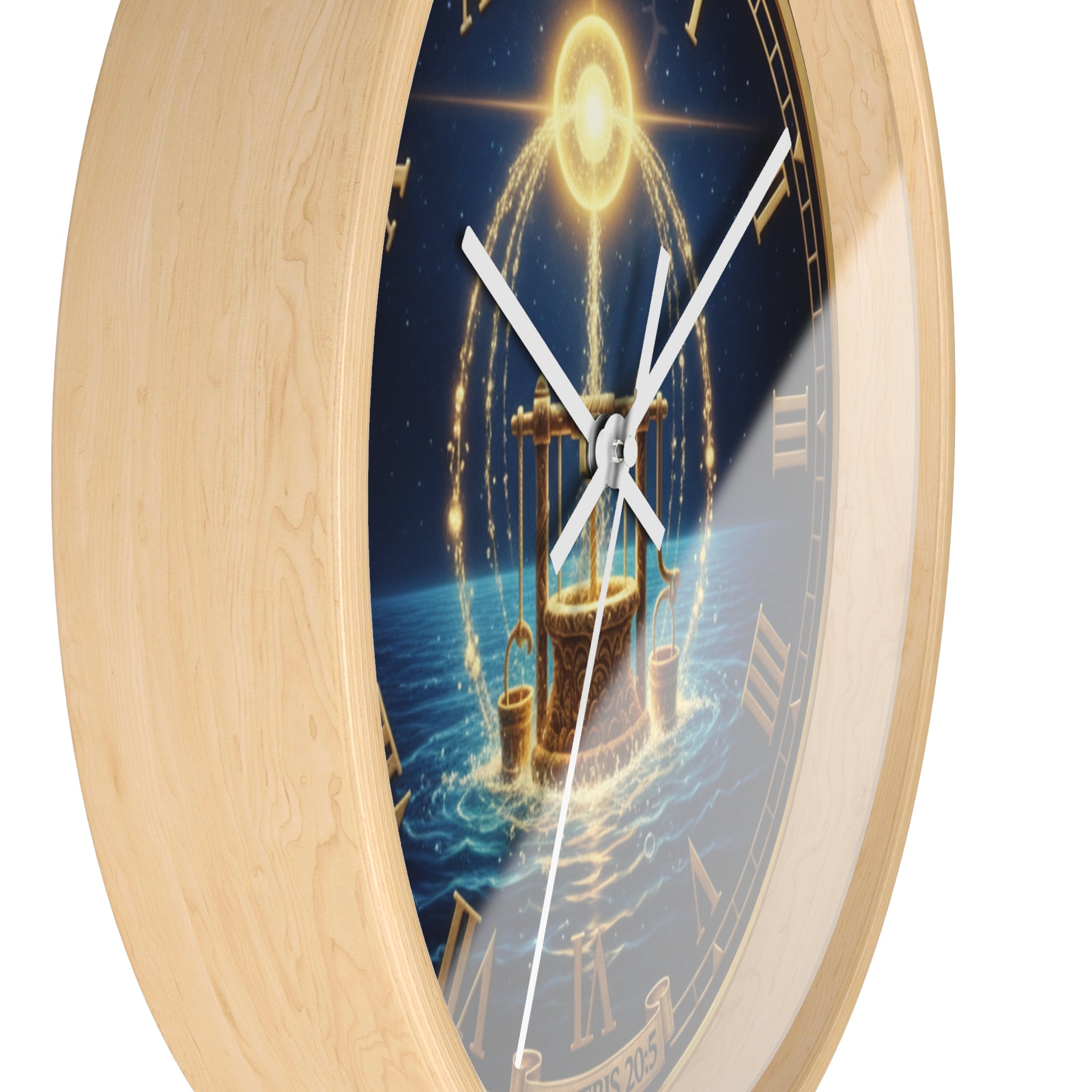 Bible Wall Clock - Angels in Psalms Design