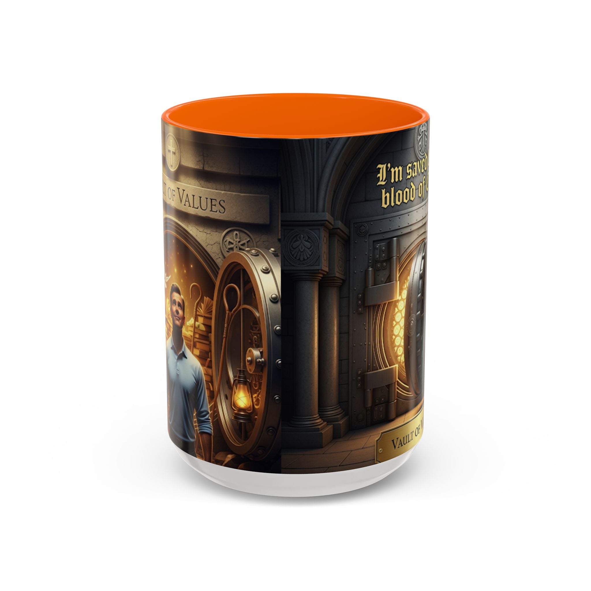 Saved by the blood of Christ mug