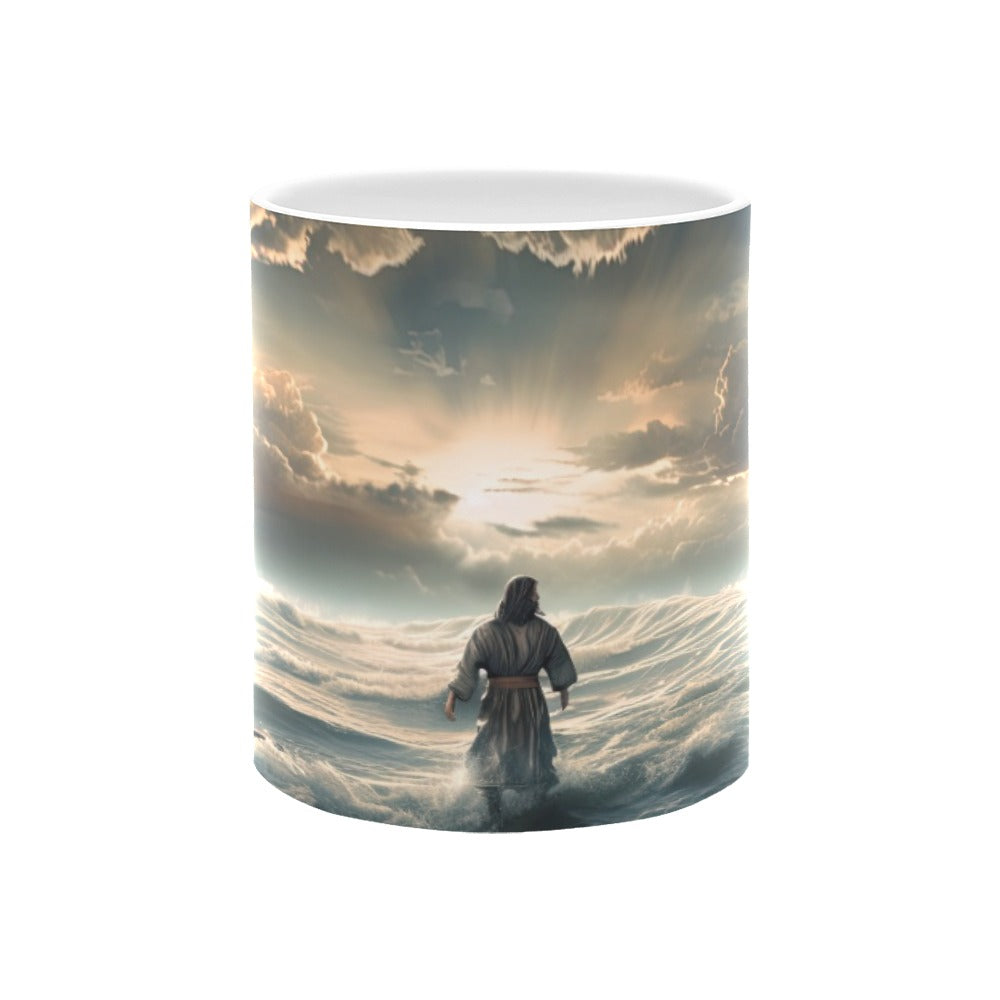 Jesus Walks on Water mug