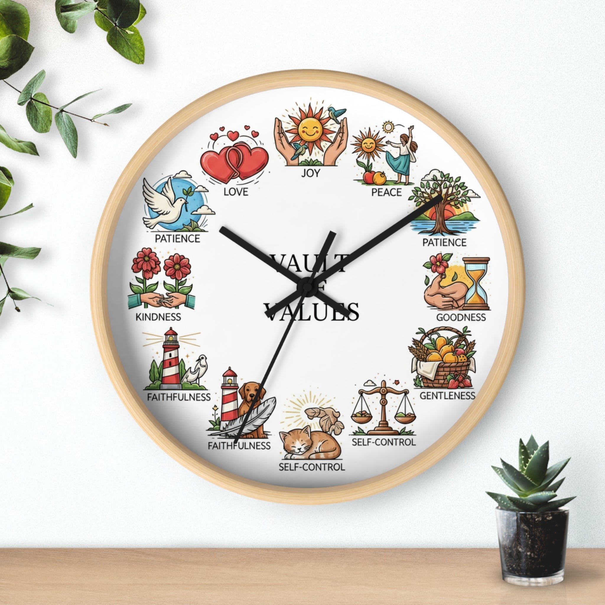Fruits of the Spirit Wall Clock