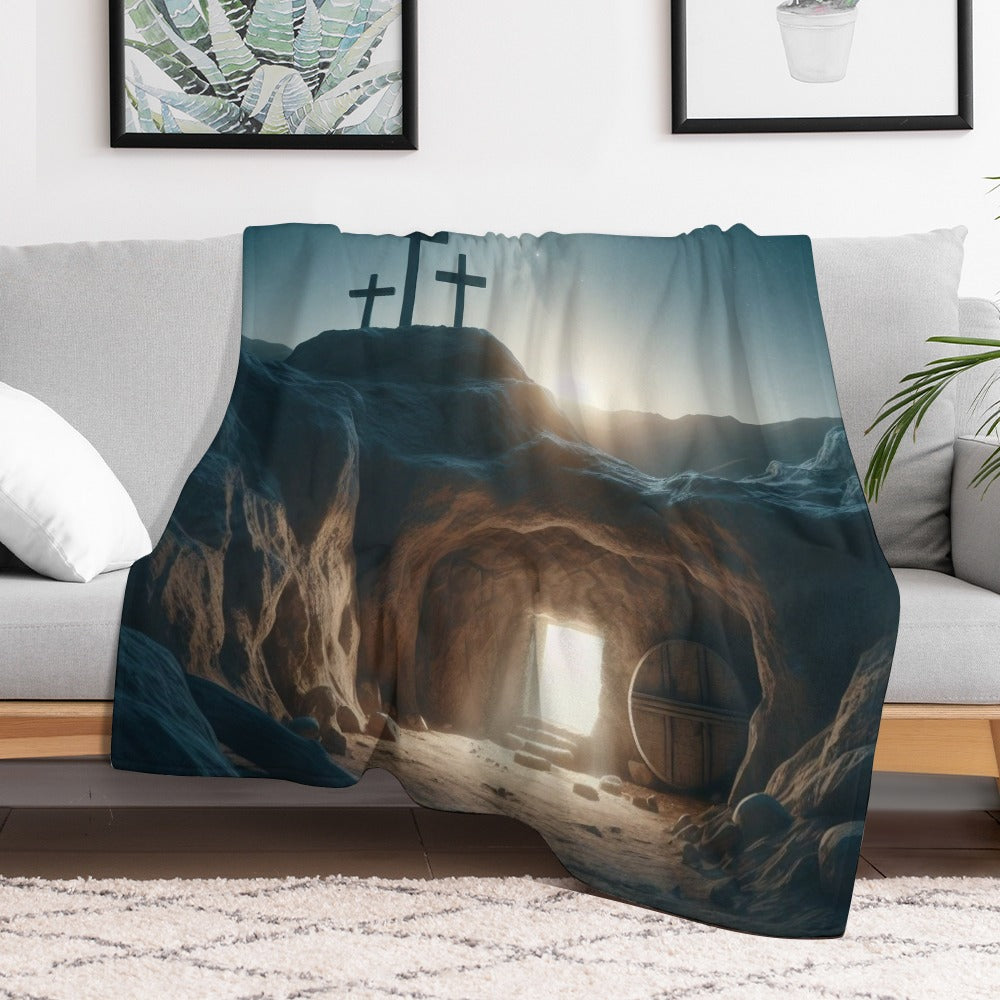 Open Tomb super soft blanket Made in USA