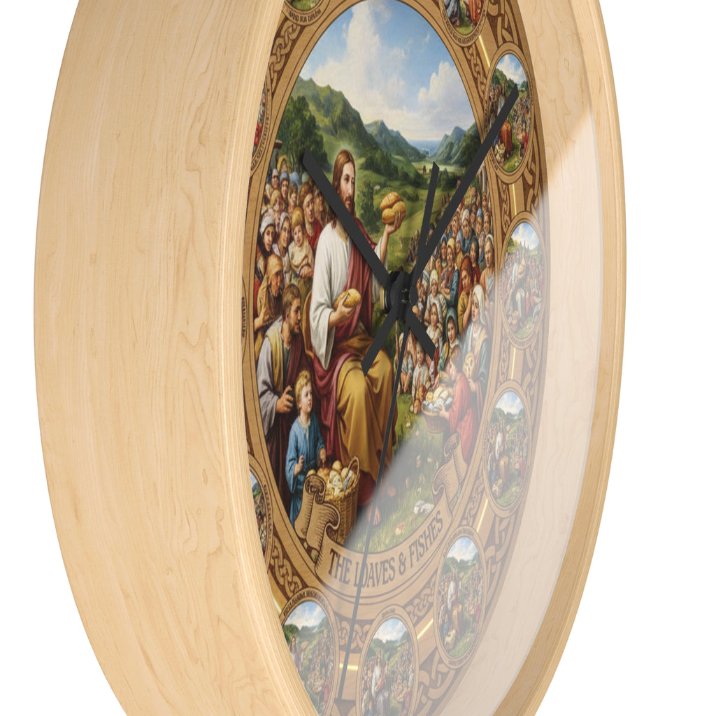 Loaves & Fishes Wall Clock
