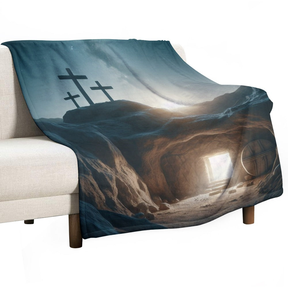 Open Tomb super soft blanket Made in USA