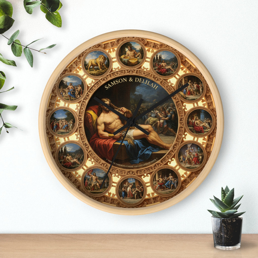 Samson & Delilah Wall Clock