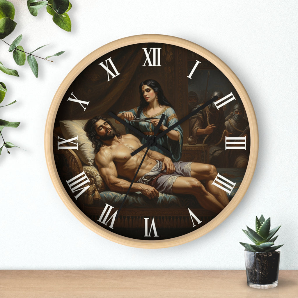 Sampson and Delilah Wall Clock