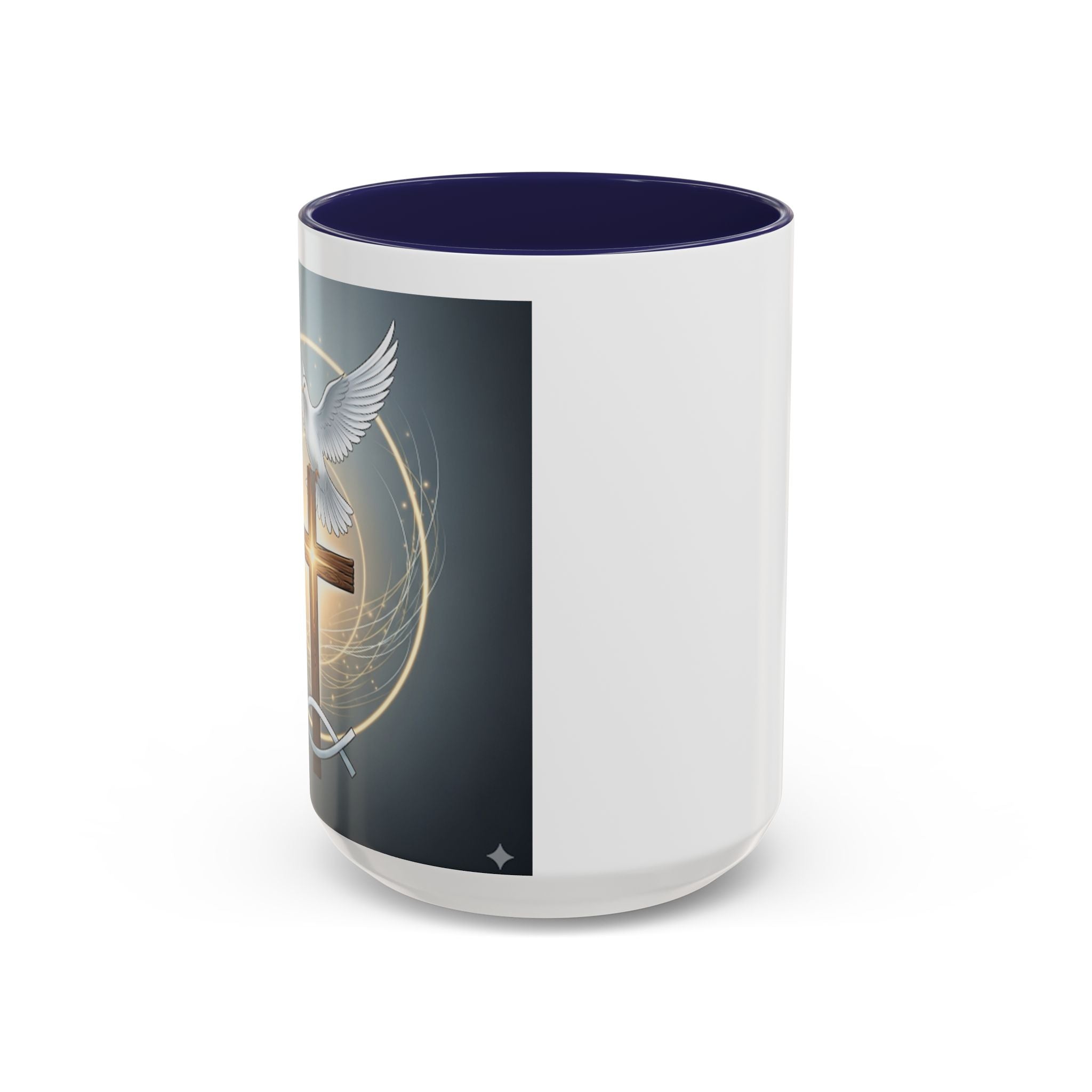 Cross, Fish, and Dove Coffee Mug