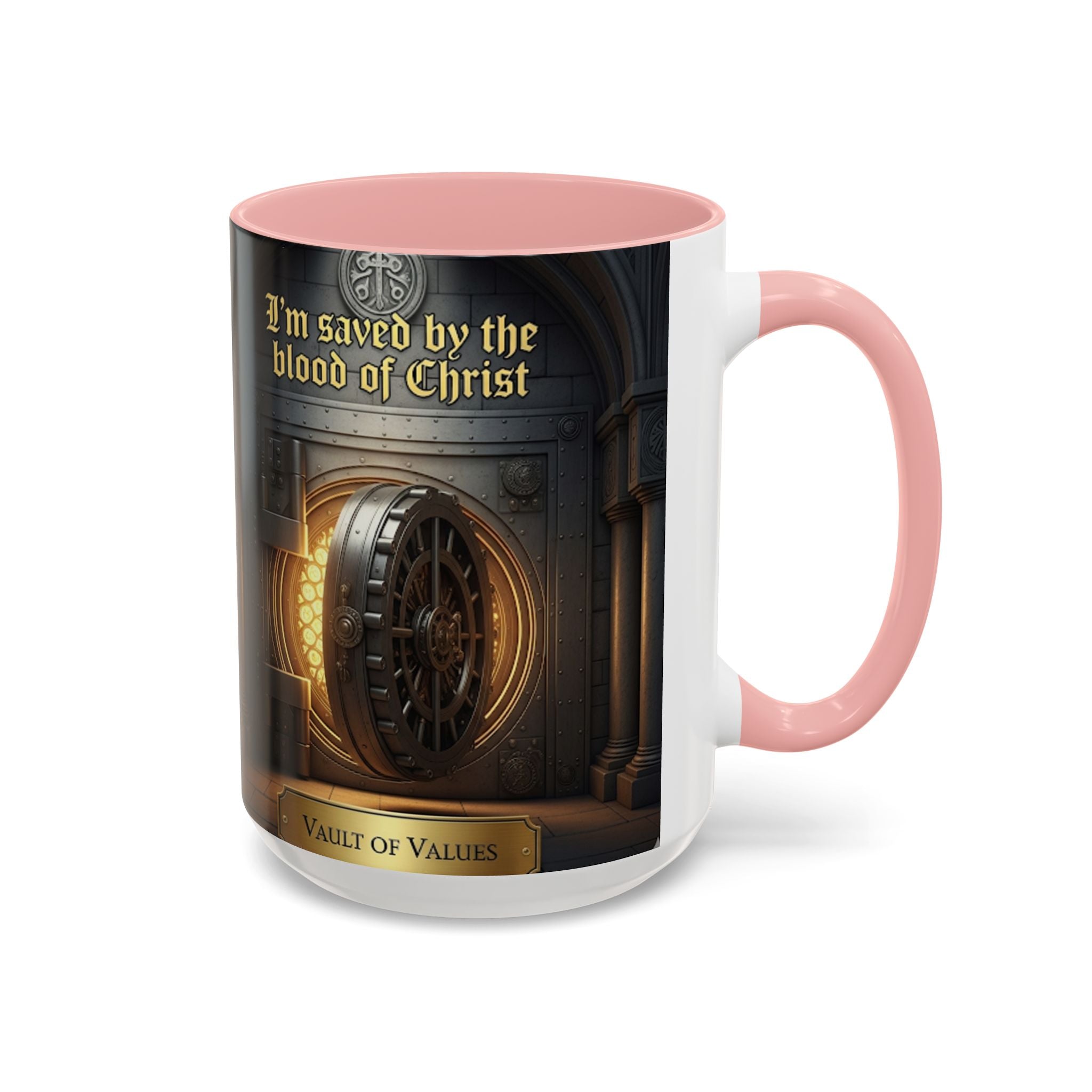 Saved by the blood of Christ mug