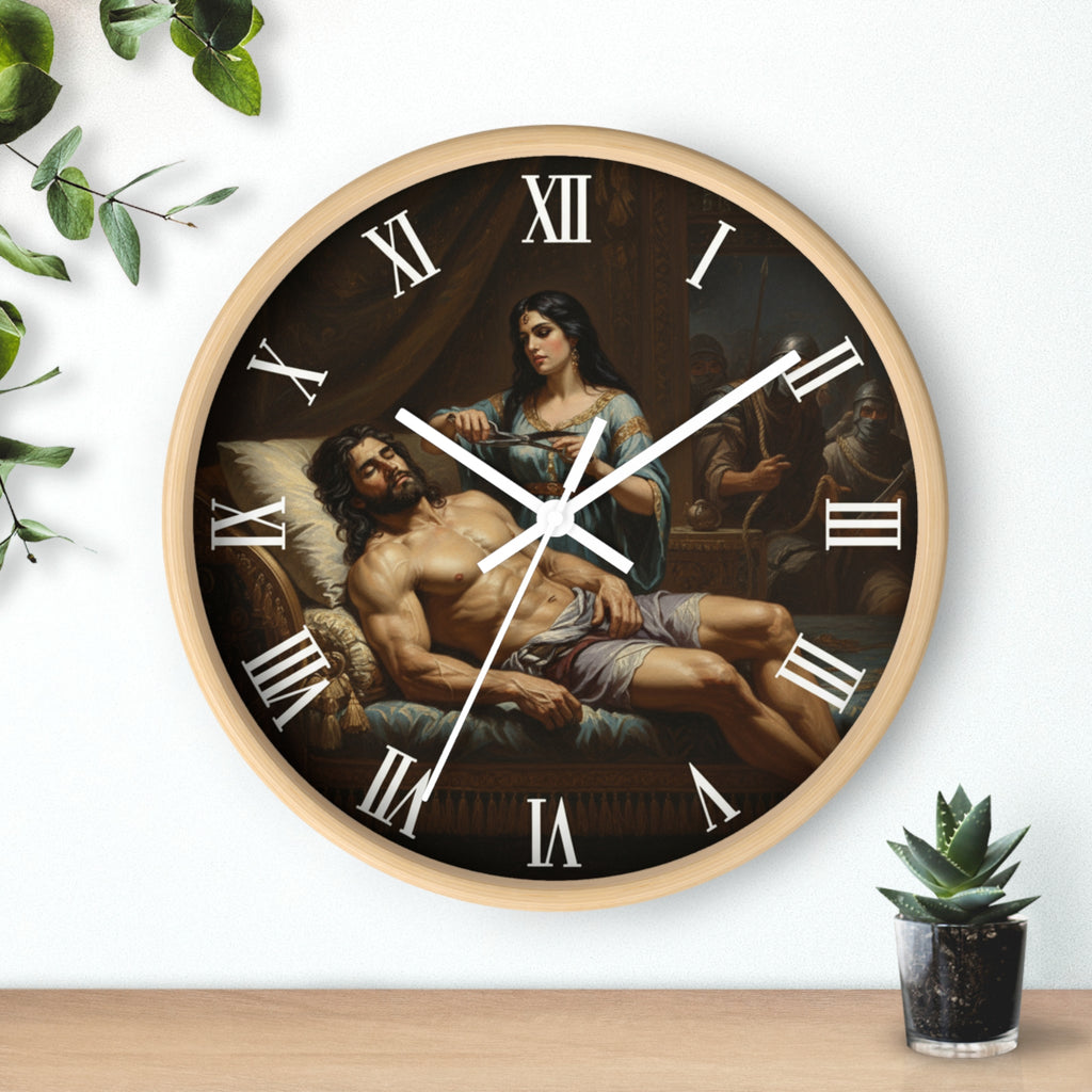 Sampson and Delilah Wall Clock