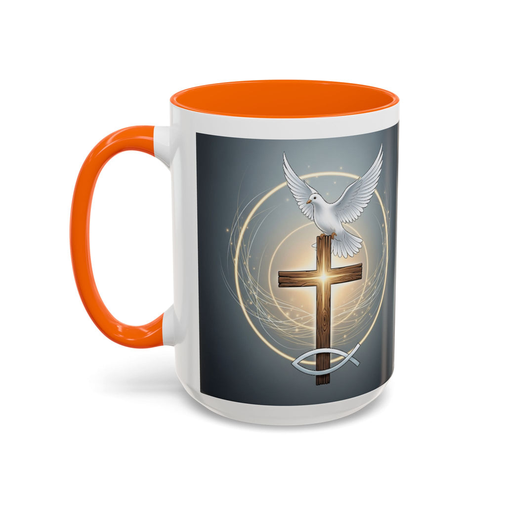 Cross, Fish, and Dove Coffee Mug