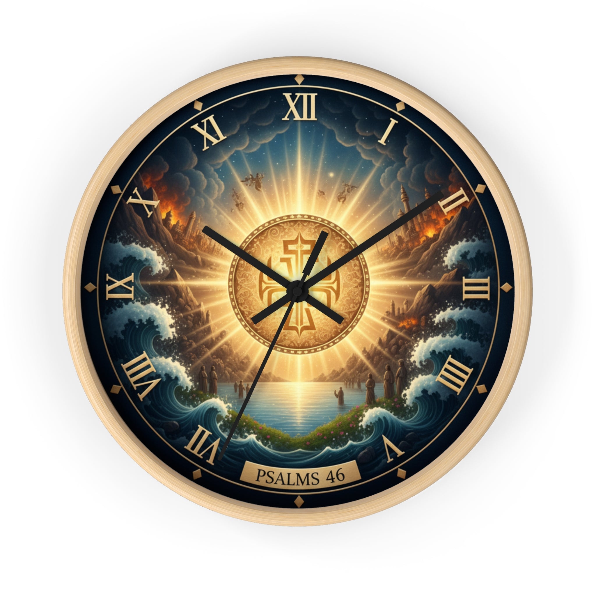 Bible Wall Clock - Psalms 46