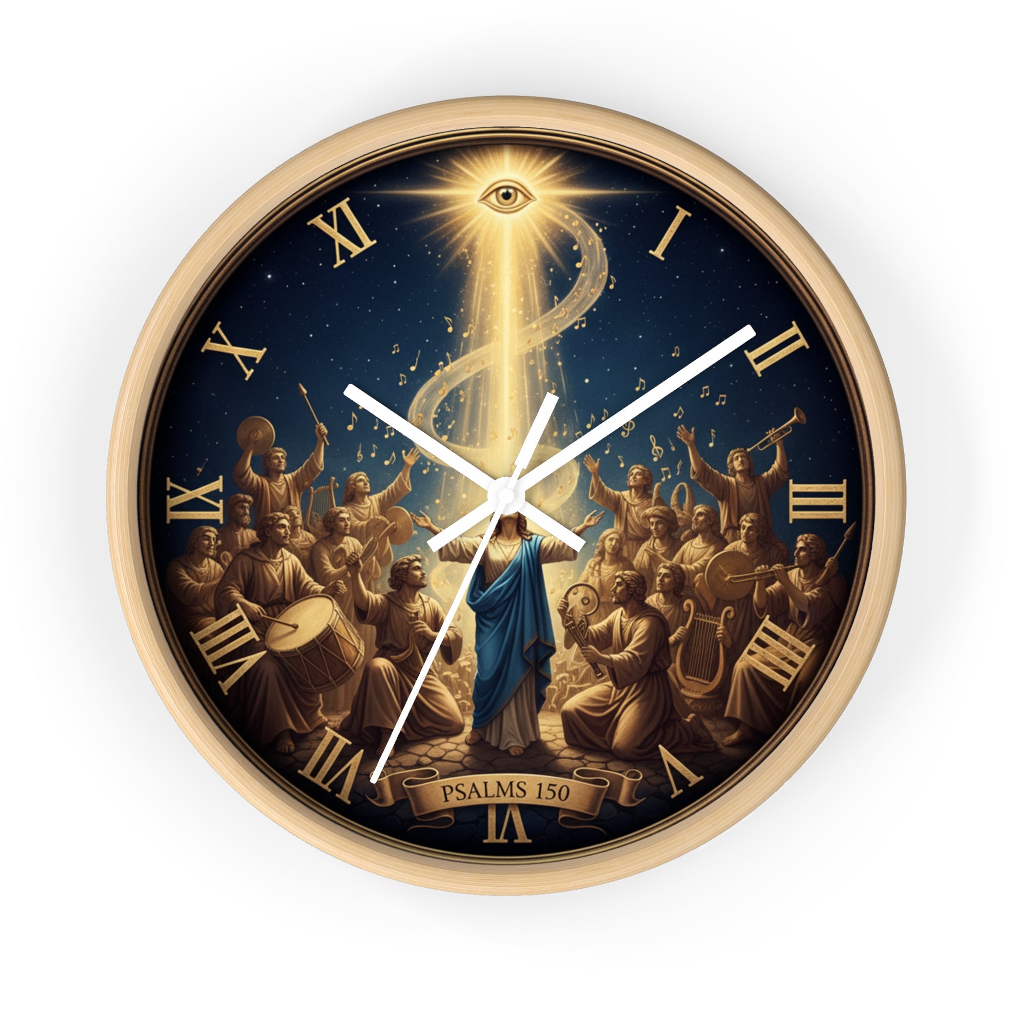 Bible Wall Clock - Psalms 150