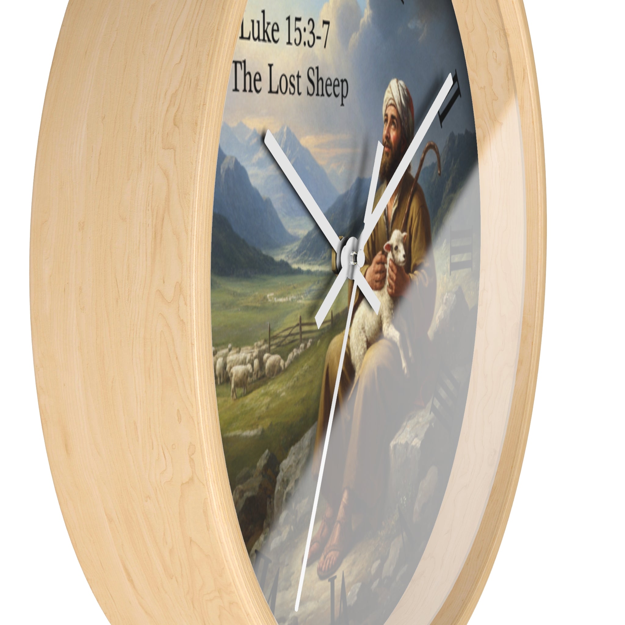 Luke 15:3-7 The Lost Sheep Wall Clock