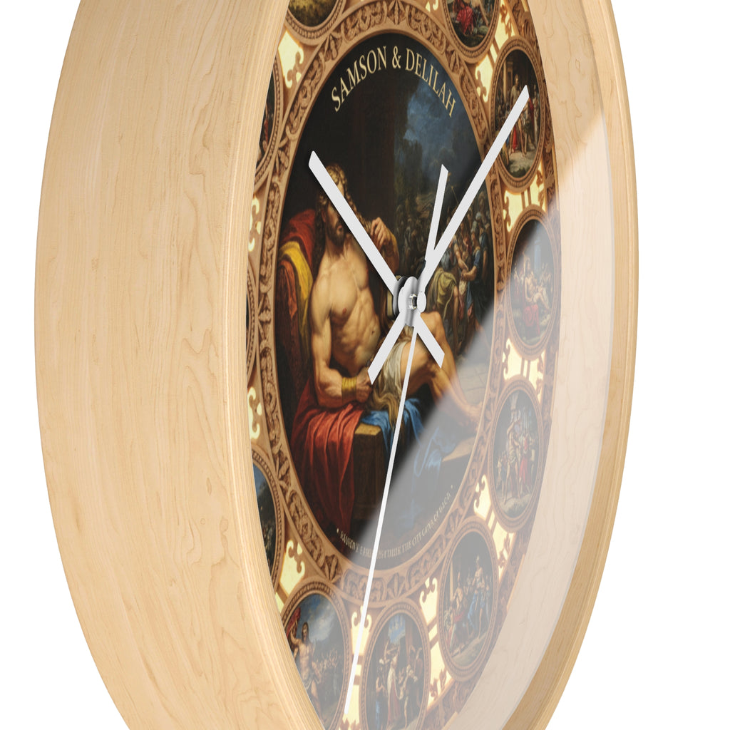 Samson & Delilah Wall Clock
