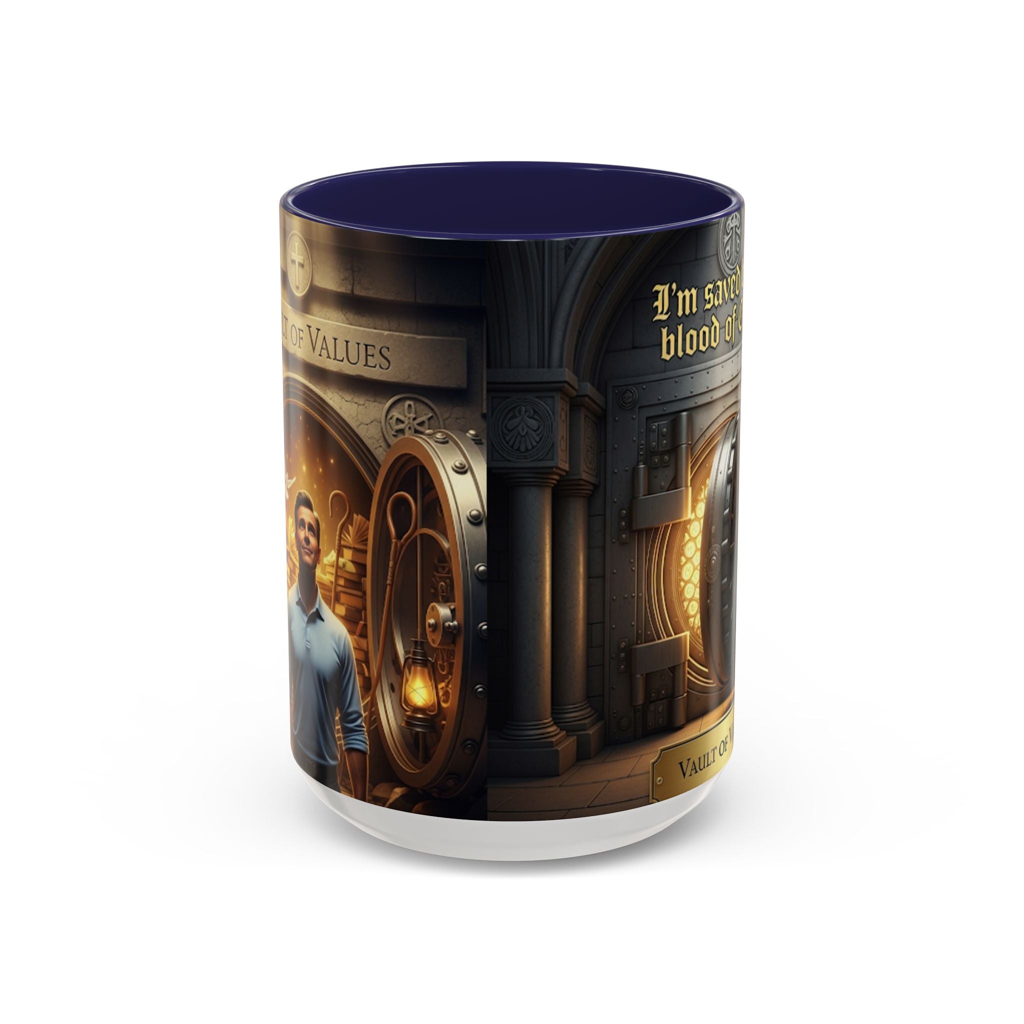 Saved by the blood of Christ mug