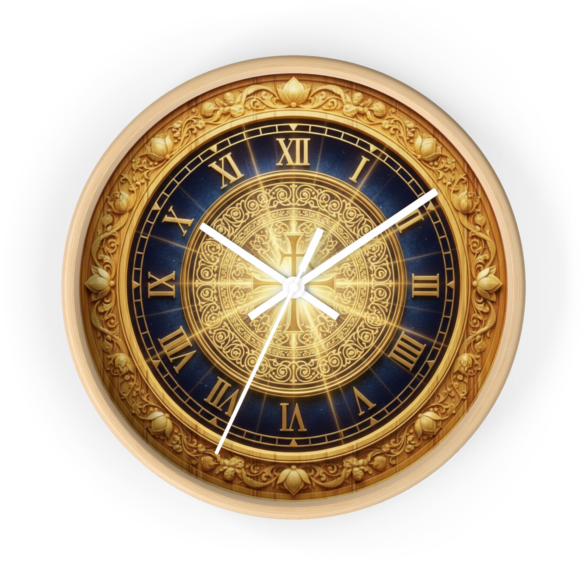 Biblical Holy Cross wall clock