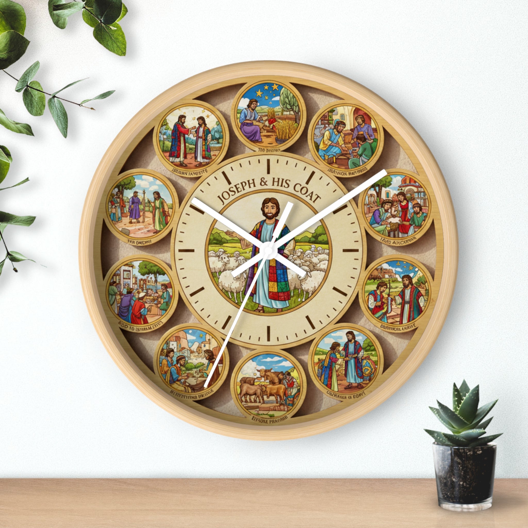Joseph's Coat Wall Clock