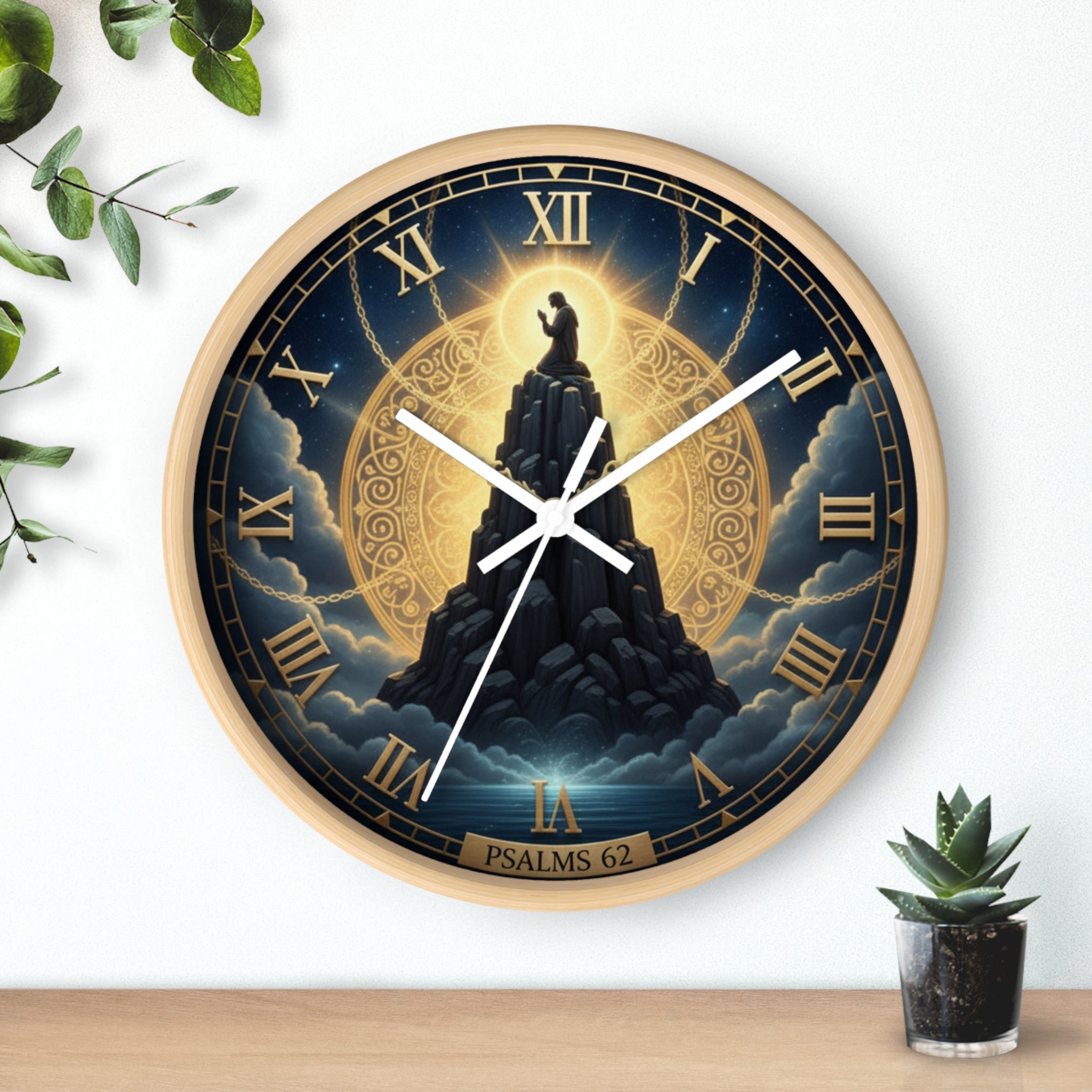 Bible Wall Clock Psalms 62