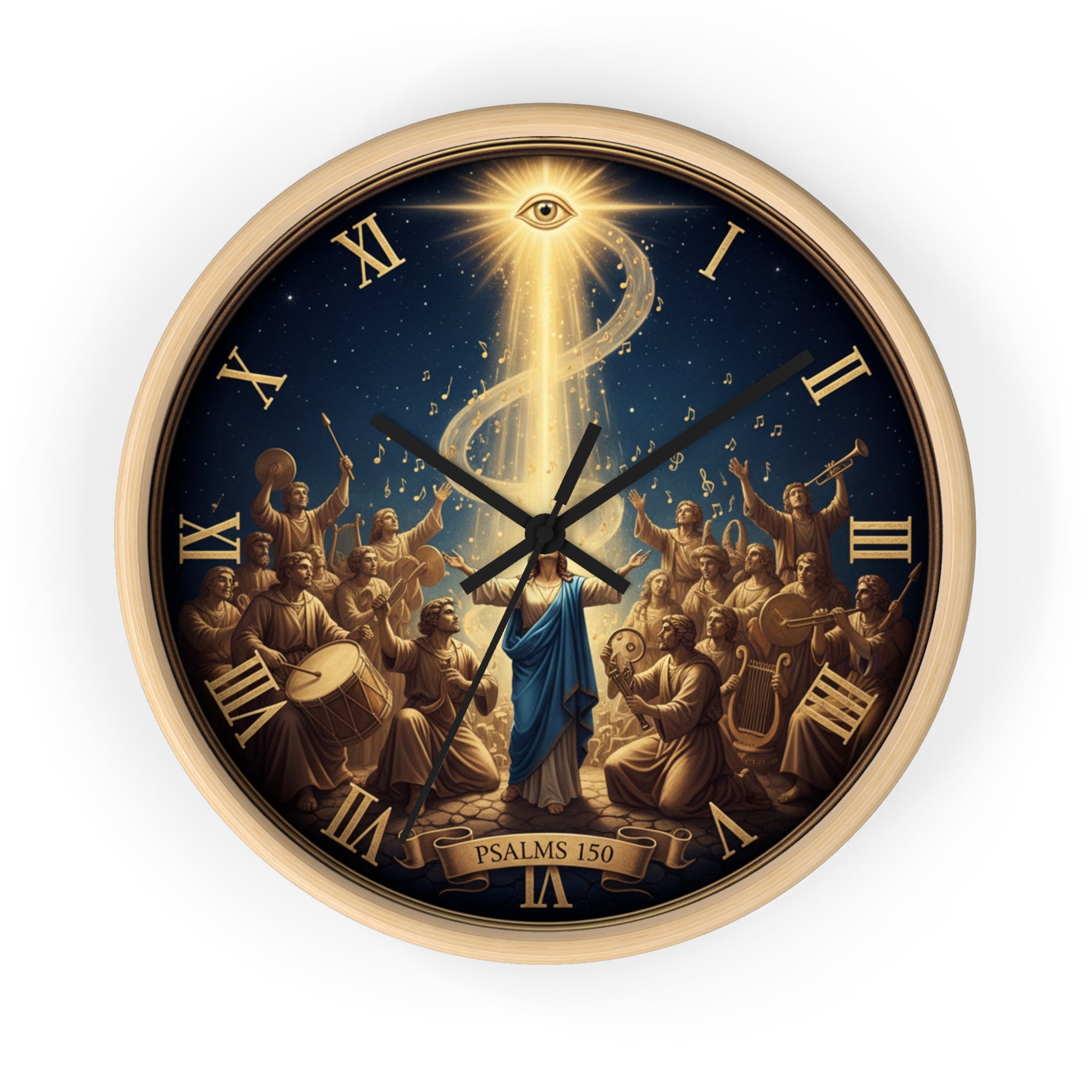 Bible Wall Clock - Psalms 150