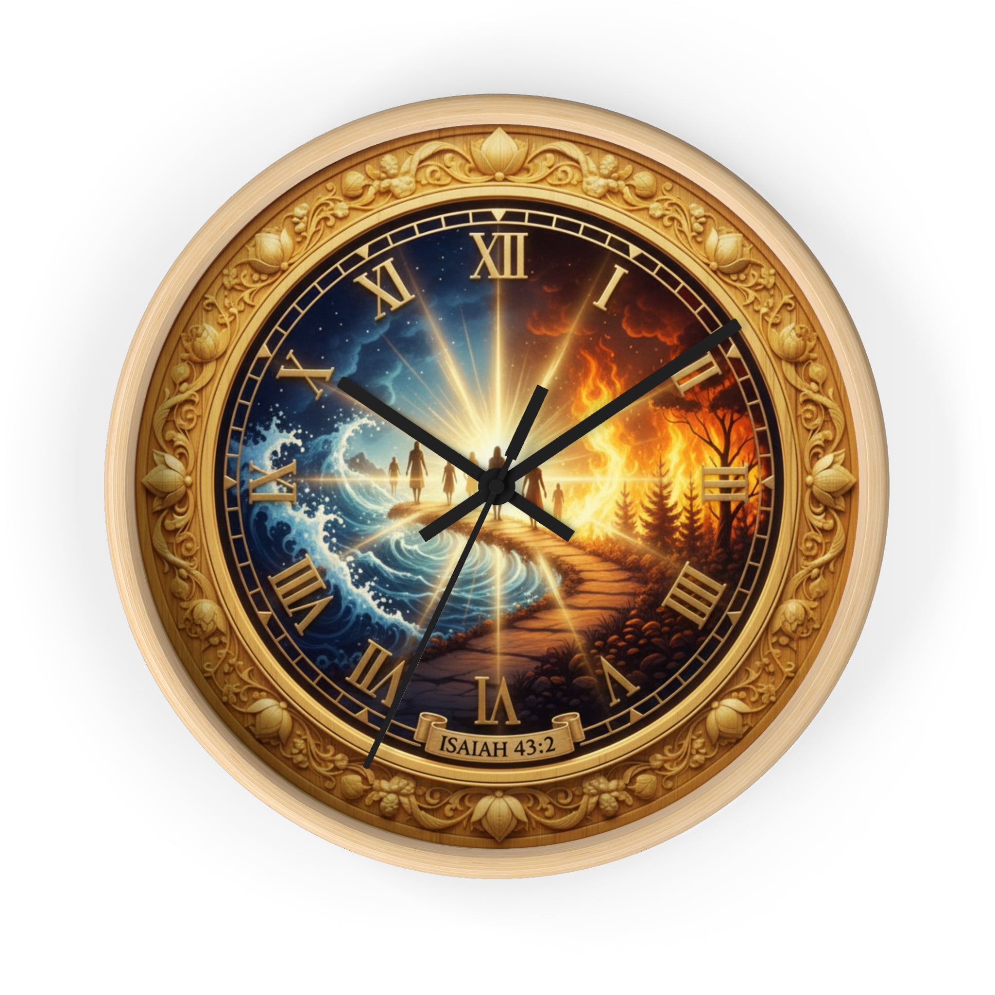 Pathway to Heaven Bible Wall Clock