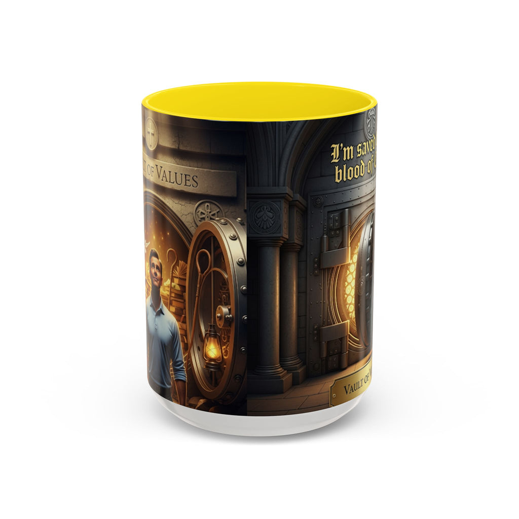 Saved by the blood of Christ mug