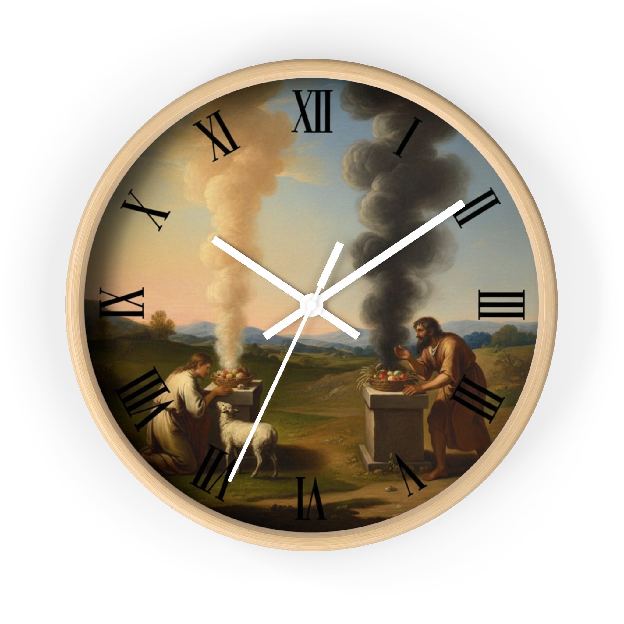 Cain and Able Wall Clock - Biblical Design