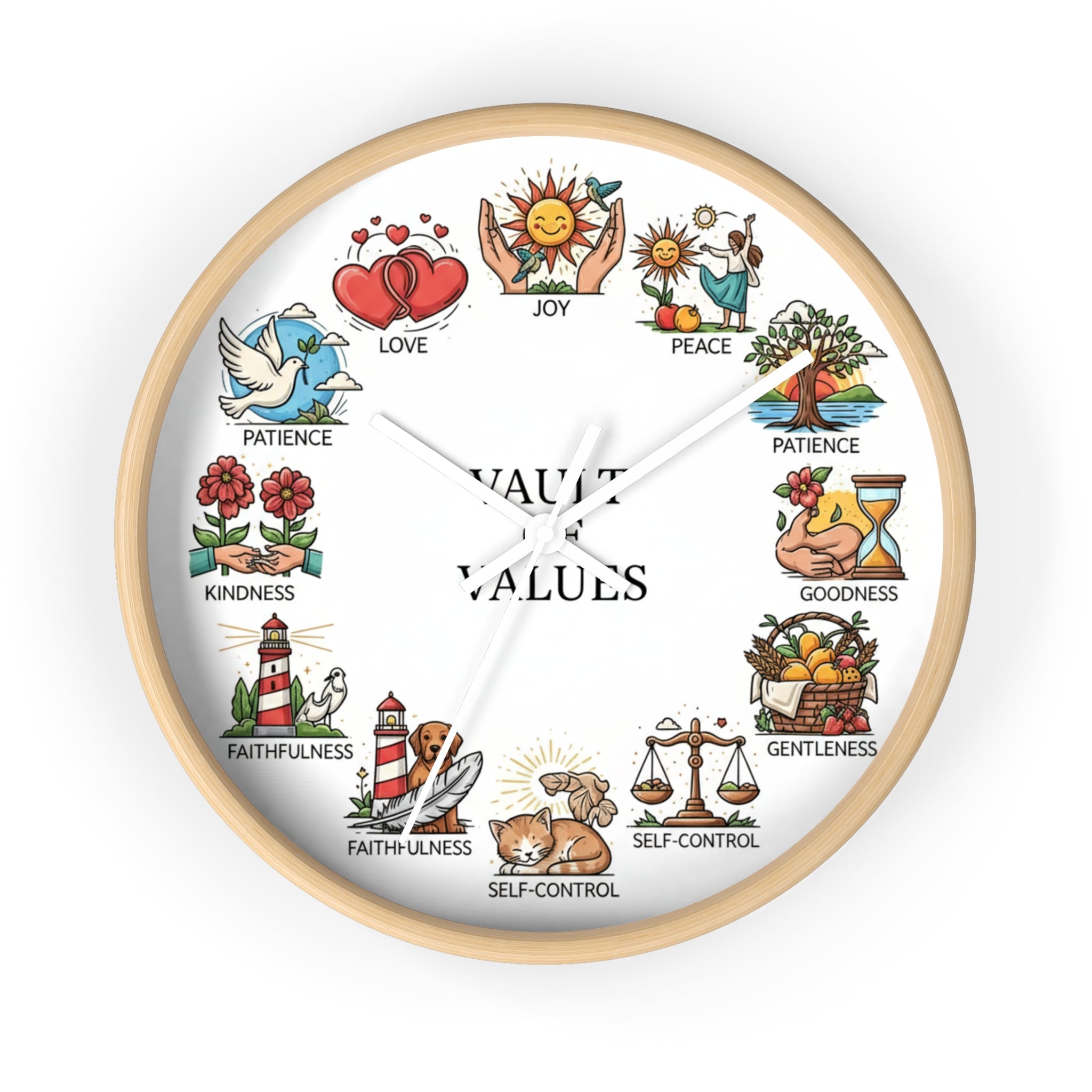 Fruits of the Spirit Wall Clock