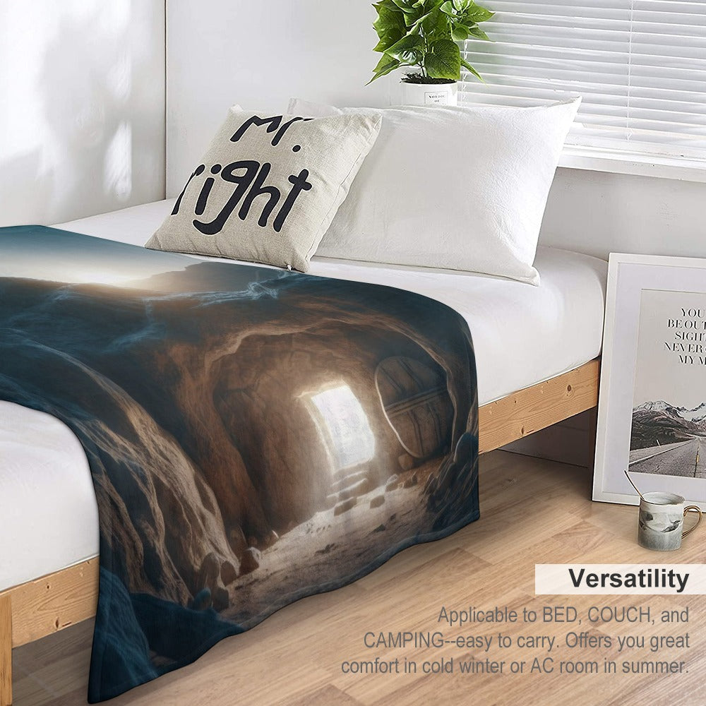 Open Tomb super soft blanket Made in USA